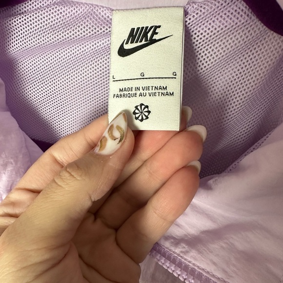 Nike Women's Light Purple Bomber Jacket - Picture 2 of 3
